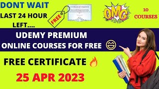Udemy Free Courses | Udemy Free Courses Certificate Coupon Code | Tech-Savvy Vinay |#udemy |#25april