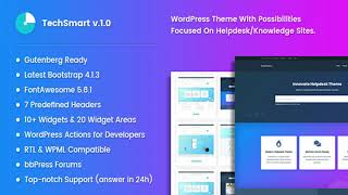 TechSmart - Helpdesk and Knowledge Base WordPress Theme | Themeforest Website Templates and Themes