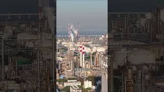 这就是中国最大的石化产业基地，它一天就可以炼化54.2万桶石油，空气中都弥漫着重工业的气息#石化#浙江#工业