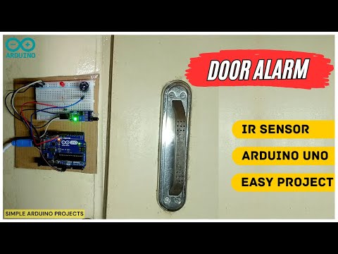 How to make automatic door alarm system | door alarm using Arduino | IR sensor | Arduino project