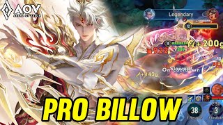 AOV : BILLOW GAMEPLAY | PRO BILLOW - ARENA OF VALOR LIÊNQUÂNMOBILE ROV