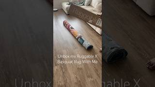Unbox Ruggable X Basquiat Rug With Me #ruggable #unboxingvideo #livingroomdecor