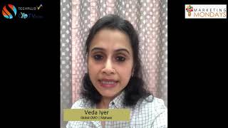 Veda Iyer | Mphasis Congratulating CXOTV on 1 Year of Marketing Mondays.