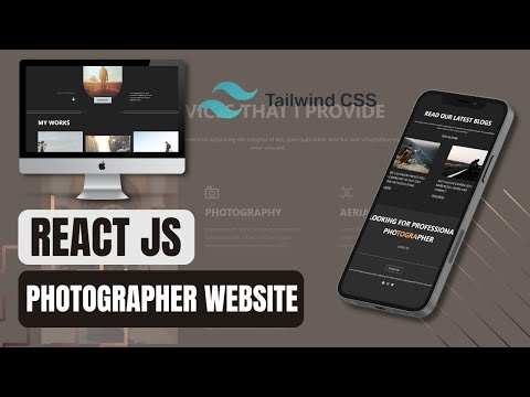 Tailwind CSS Photographer landing page design with React JS!