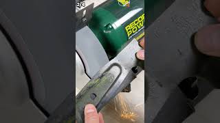 Sharpening lawnmower blades #DIY #lawnmower
