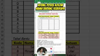 Rumus VLOOKUP pada Excel #vlookup #belajarexcel  #microsoftexcel #tutorialexcel #exceltips #excel