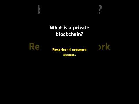 What is a private blockchain?• Restricted network access. #blockchain #solidity #ethereum
