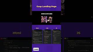 Landing page #css #coding #javascript #webproject #webdesign #js #html #shorts
