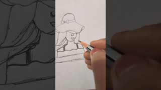 #shorts #drawing #howtodraw #pencildrawing #pencilsketch #easyart #artwork #girldrawing