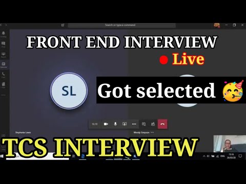 TCS Front end interview| got selected(mock)🥳🎉| front end interview questions and answers #tcs