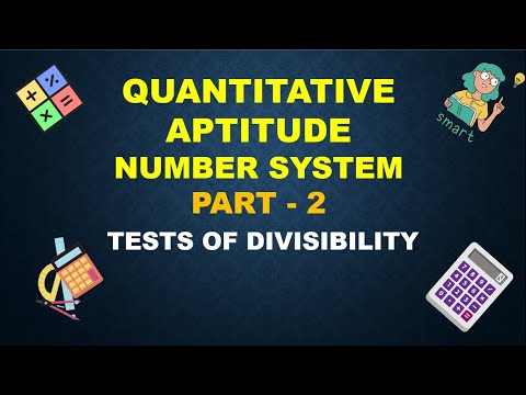Number System (PART- 2) || Tests of Divisibility || Quantitative Aptitude