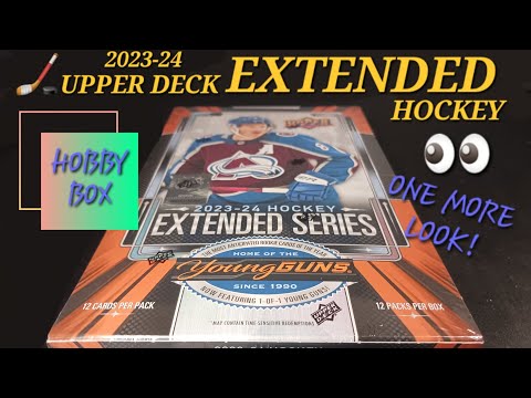 HITTING AUSTON MATTHEWS GOLD! 2023-24 UPPER DECK EXTENDED SERIES HOBBY BOX break #upperdeck #hockey