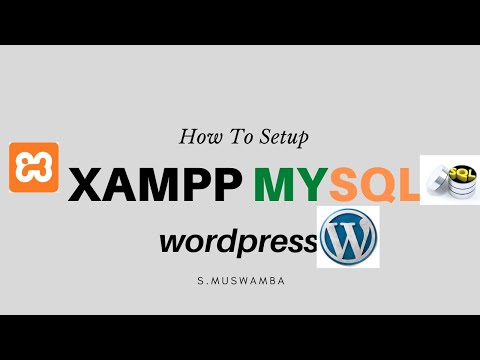 How to setup wp and install database in windows 10 with xampp