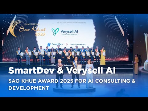SmartDev & Verysell AI Wins the 2025 Sao Khue Award as AI Consulting & Solution Development Services