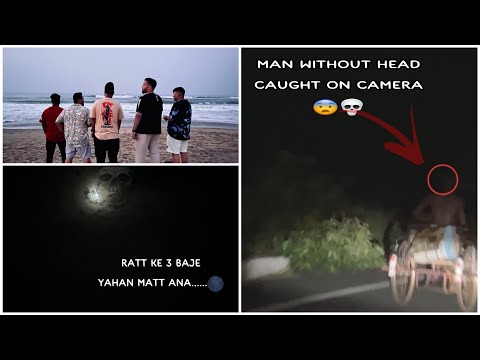 MAN WITHOUT HEAD near #puri #konark #road 💀😨 // #horrorshorts #night //