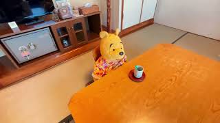 プーさん　北海道川上郡弟子屈町　川湯温泉　お宿欣喜湯に行ったんだよおおう　その１