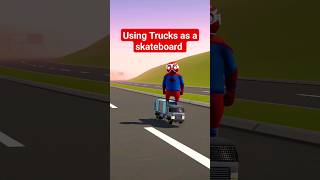Tiny tiny truck in Gang Beasts🥹 #gangbeasts #spiderman #shorts