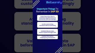 Important things to remember in SAP SD #sapsd #sap  #shorts #shortvideo #short #shortsviral