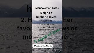 5 clear signs a husband loves his wife. #interesting #funny #love #man and wife #facts #husbandwife
