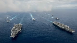 挑戰新聞軍事精華版--美兩支航母戰鬥群，菲律賓海罕見聯合操演