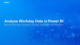 Power BI Workday Connector Setup - Tutorial