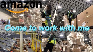 COME TO WORK WITH ME (Vlogmas Day 1) | DAY IN THE LIFE working at Amazon Sortation Center