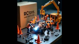 Tiny Toy Builders Assemble High-Speed RC Car | Miniature RC Car Build in Action