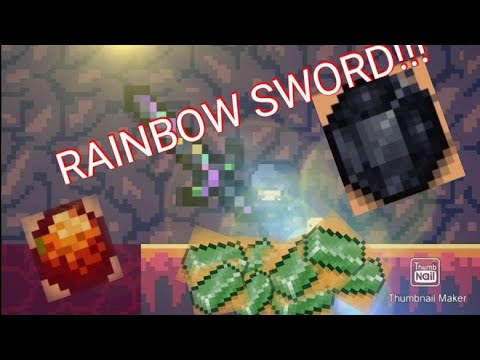 THE RAINBOW SWORD IS AMAZING!! (Pixel Survival 2)