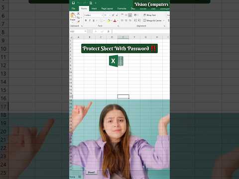 Protect Sheet with Password in Excel ‼️ Excel Simple VBA 👌 #excel #exceltips #exceltricks