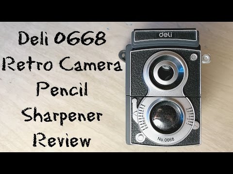 Deli 0668 Sweet Memories Retro TLR Camera Pencil Sharpener Review