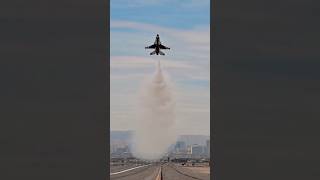 Thunderbirds F-16 down the centerline high alpha