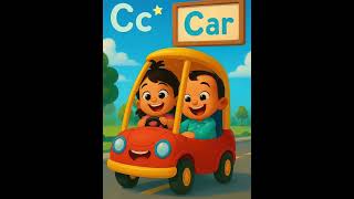 C for Cake, Cat, Car – ABC Song with Siya & Kishu | Fun Alphabet Rhymes for Kids #shorts