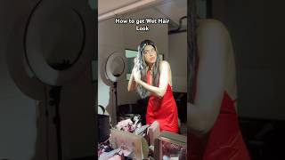 Wet Hair Makeup Tutorial #shorts #hairstyle #wethair #professional #modelling #grwm