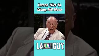 JOHNNY CARSON TRIES TO STUMP MEL BLANC!!   #classictv #comedy