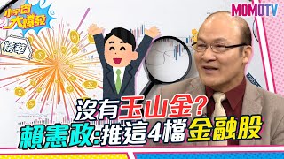 沒有玉山金? 賴憲政:推這4檔金融股【小宇宙大爆發】精華版