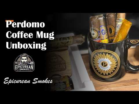 Unboxing the Perdomo Coffee Mug with Built-In Cigar Rest | Perfect Gift for Cigar Lovers!