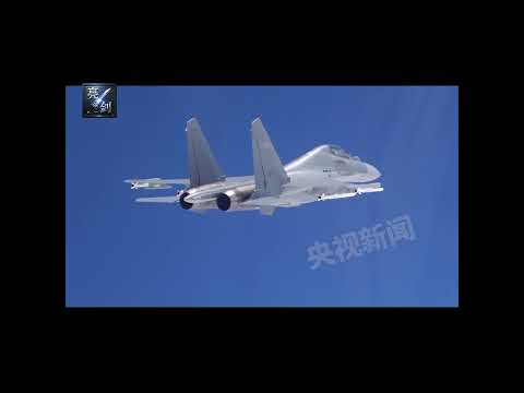 中國人民解放軍東部戰區空軍多批次殲轟機類比打擊臺島高價值軍事目標