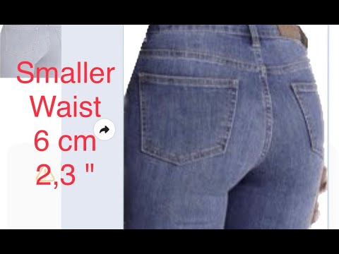How to shrink the waist of jeans, from the sides. Simple - Save money.