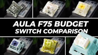 Aula F75 | Akko V3 Cream Yellow | Gateron Milky Yellow | KTT Kang White | MZ Studio Z1 | Graywood V3