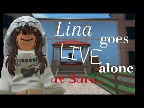 LINA GOING LIVE ALONE AT 3AM (PLAYING ROBLOX!)