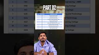 🎓 TNEA 2025 Round 2🔥 Chennai TOP Colleges List Revealed! 🏆 Must-Fill Choices!