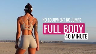 40 min FULL BODY FAT BURN WORKOUT | No equipment no jumps