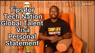 3 Tips you need to write your Personal Statement for Tech Nation Global Talent Visa Application