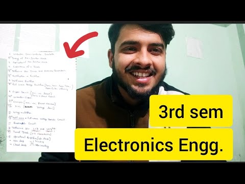 Electronics Engineering important topics For Exams // B.tech 3rd sem // AKTU (All Branches)
