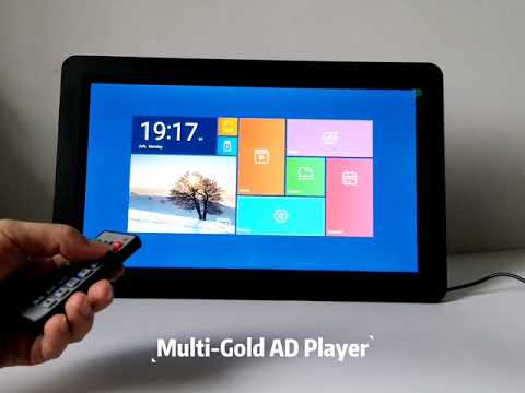Multi Gold AD Player 1080P for supermarket retail store for video/pictures automatic advertising