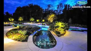 Swimming pool fiber optic light kit and how to install pool star sky light by may-ki.com