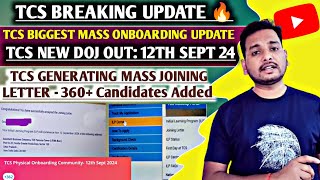 TCS REMAINING CANDIDATES ONBOARDING STARTED 🔥|| NEW DOJ OUT- 12 SEPT || TCS JOINING READINESS MAIL