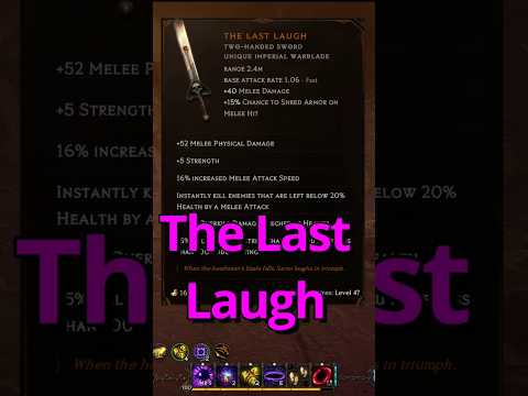 Last Epoch - The Last Laugh tech #lastepoch #arpg #gaming