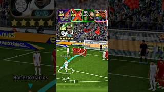 🤯 Roberto Carlos Vs Goalkeepers | #football #pes #efootball2025 #efootball2024
