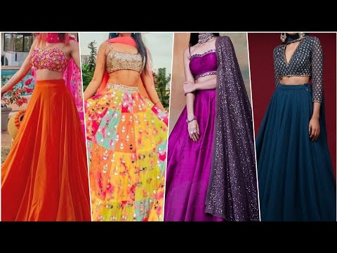 Latest Crop-top lehenga designs▪Crop-top lehenga▪Indo western outfits|Lehenga designs!#UNIQUEWORLD